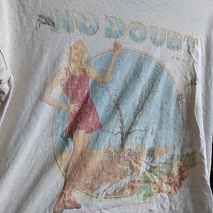 No Doubt Band Tee slightly cropped sz M
